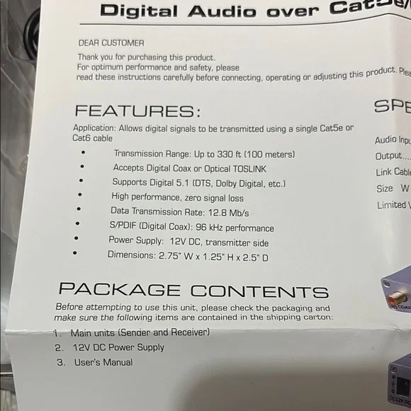 Vans Silver Digital Audio Cable Extender - Picture 4 of 6